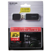 エレコム メモリリーダライタ　ＵＳＢ3．0対応　直挿し　ＳＤ系専用　ブラック MR3-D011BK 1個