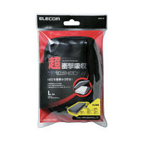 エレコム（ELECOM） HDDケース ZEROSHOCK Lサイズ ブラック ZSB-HD003BK 1個（直送品）