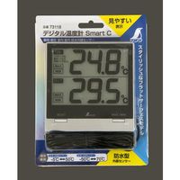 シンワ測定 デジタル温度計 SmartC 最高最低 室内室外 防水外部センサー 73118 1セット(5個)