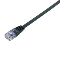 LANケーブル 1m cat6準拠 ギガビット フラット より線 黒 LD-GF/BK1 エレコム 1個