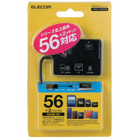 エレコム　メモリリーダライタ　SD+MS+CF+XD　ブラック　MR-A012BK　（直送品）
