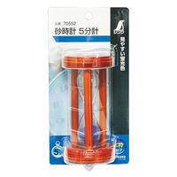 シンワ測定 砂時計 5分計 70552 1セット(10個:1個×10)