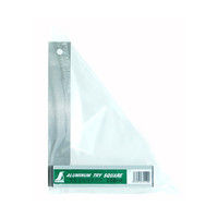 アルミ台付スコヤ　20cm　目盛なし　74110　1セット（10個）　シンワ測定　（直送品）