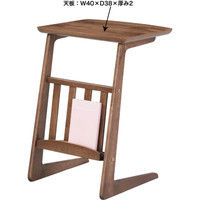 東谷　ソファサイドテーブル　トムテ　TAC-239WAL　ウォルナット　1台　（直送品）