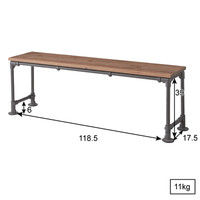 東谷　ベンチ　WPS-342　ブラウン　1台　（直送品）