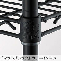 【サイズ＆カラー・オーダーシステム】ホームエレクター　オーダーシェルフ（棚板）　マットブラック　幅1150x奥行300mm　1枚　（直送品）