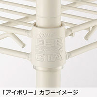 【サイズ＆カラー・オーダーシステム】ホームエレクター　オーダーサイドアップシェルフ（棚板）　アイボリー　幅1150x奥行575mm　1枚　（直送品）