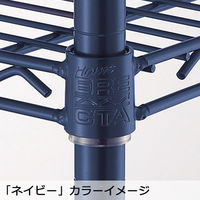 【サイズ＆カラー・オーダーシステム】ホームエレクター　オーダーサイドアップシェルフ（棚板）　ネイビー　幅1175x奥行375mm　1枚　（直送品）