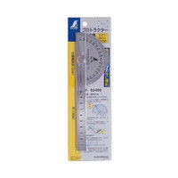 プロトラクター　No.19　ステン　φ90　竿目盛10cm　62499　1セット（10個）　シンワ測定　（直送品）