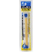シンワ測定 替芯 工事用 ノック式クレヨン 4.0mm 黄 78460 1セット(1個(4本)×10)