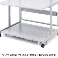 サンワサプライ　eラック　CPUスタンド（幅1000mm）　ER-100CPU　1台　（直送品）