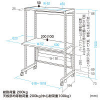 サンワサプライ　eラック　Cシリーズ（幅1200mm）　ER-120C　1台　（直送品）