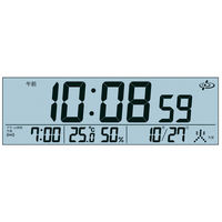 セイコータイムクリエーション 置き時計 [電波 アラーム 温湿度 カレンダー] 245×56×105mm GP501W 1個