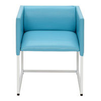 【車上渡し】アールエフヤマカワ ループ脚応接チェア ブルー 1台（直送品）