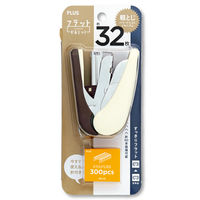 プラス フラットかるヒット32枚針付 ホワイト ST-010VNH 1セット(1個)