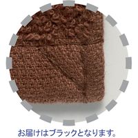 林 ロングフェイスタオル 業務用スレン染め ブラック(黒) 1パック(5枚入)