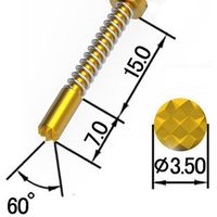 【コンタクトプローブ】テスプロ　OSPHシリーズ　OSPH-3-E　1ロット (2本)（直送品）