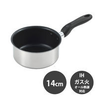 タマハシ 鍋 片手 14cm IH ガス火対応 プチクック 1個