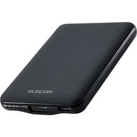 モバイルバッテリー 薄型 軽量 USB-C×1 USB-A×1 12W 5000mAh EC-C04BK エレコム 1個（直送品）