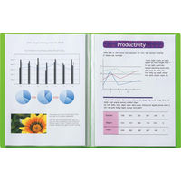 ライオン事務器 クリアーブック A4サイズS型 20枚 CR-20M グリーン 14357 1セット(3冊)