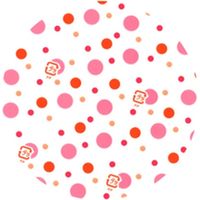 セイコー ラミケースOPP12F 水玉柄(赤) 500枚 00295602 1本(500枚入)（直送品）