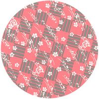 セイコー ラミケースOPP 5A 梅チェック柄 500枚 00295621 1本(500枚入)（直送品）