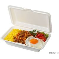 ランチボックス Kランチ-54-S ホワイト 400枚(25×16) 14163 1ケース(400枚入(25枚×16袋))（直送品）