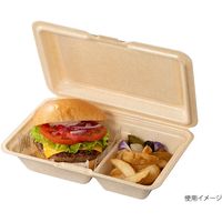 ランチボックス Kランチ-54-D ナチュラル 400枚(25×16) 14168 1ケース(400枚入(25枚×16袋))（直送品）