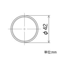 矢崎化工 Φ42イレクターパイプ 653mm ブラック HL4-653 BL 1セット(5本)（直送品）