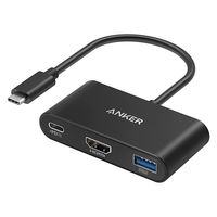 Anker USBハブ Type-C接続 HDMI×1 Cポート×1 Aポート×1 PD90W 急速充電 PowerExpand