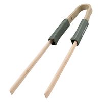 キャプテンスタッグ BBQ 割りばしトング オリーブ×ベージュ UG-3294 1個（直送品）