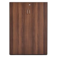 【車上渡し】アール・エフ・ヤマカワ 可動棚ローシェルフ 扉付 幅820×奥行424×高1141mm ウォルナット RFLS-DMHFD 1台（直送品）