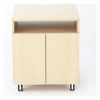 【車上渡し】アール・エフ・ヤマカワ 木製プリンタワゴン 幅600×奥行620×高さ700mm ナチュラル SHPD-6060NA 1台（直送品）