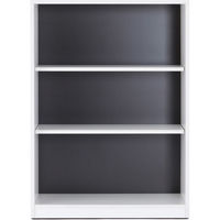 【車上渡し】アール・エフ・ヤマカワ プリーマII 木製シェルフロー 802×381×1114mm ホワイト×グレー SHWLS2-GY 1台（直送品）