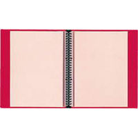 ライオン事務器 クリアーバインダー A4S 30穴 CB-253 ワインレッド 14665 1冊