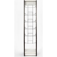 【車上渡し】アール・エフ・ヤマカワ 木製カタログスタンドII シングル 281×300×1210mm ダーク SHKS2-001D 1台（直送品）