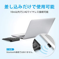 テンキー ワイヤレス（無線2.4GHz） 薄型 充電式 Tabキー付 ワイヤレステンキー ブラック KP09-BK iClever
