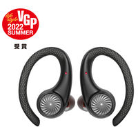 完全ワイヤレスイヤホン Bluetooth5.2 耳掛け式 IPX8防水 ブラック MoveBuds H1-BK Tribit