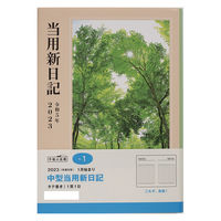 高橋書店 【2023年版】中型当用新日記 B6 1頁1日　1冊（直送品）