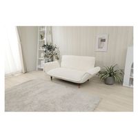 セルタン 大人かわいい カウチソファ 2人掛 ダイヤモンドキルト 幅1250mm アイボリー A01h-359WH 1台（直送品）