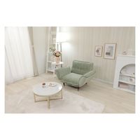 セルタン 大人かわいい カウチソファ 1人掛けタテキルト 幅830mm グリーン A282f-720GRN 1台（直送品）