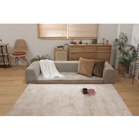 セルタン 洗えるラグ付 ローソファ Mサイズ 幅2000mm ベージュ A682a-689BE 1台（直送品）