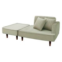 セルタン 大人かわいい コンパクトカウチソファ 幅950mm グリーン A969c-720GRN 1台（直送品）