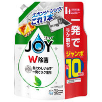 ジョイ JOY W除菌 食器用洗剤 緑茶の香り 詰め替え ジャンボ 1300mL 1セット（1個×6） P＆G