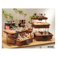 ストア・エキスプレス ＰＰ製バスケット　ナチュラル　Ｈ１０ｃｍ 5785-1226 1個（直送品）