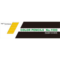 トンボ鉛筆 色鉛筆 1500 単色 やまぶき色 1500-04-12D 1セット(144本:12本×12)（直送品）