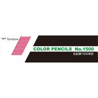 トンボ鉛筆 色鉛筆 1500 単色 もも色 1500-22-12D 1セット(144本:12本×12)（直送品）
