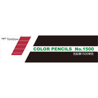トンボ鉛筆 色鉛筆 1500 単色 べに色 1500-24-12D 1セット(144本:12本×12)（直送品）