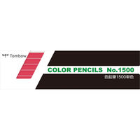 トンボ鉛筆 色鉛筆 1500 単色 うすべに色 1500-27-12D 1セット(144本:12本×12)（直送品）