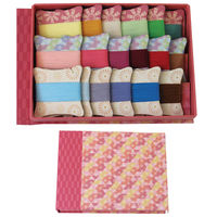 フジックス FUJIX シャッペスパン 華カード くれないセット 40m 18色 パステルカラー 手縫い糸 FK11393-1 1箱